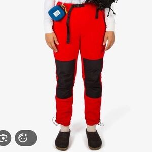 Topo Designs Red Fleece Pants